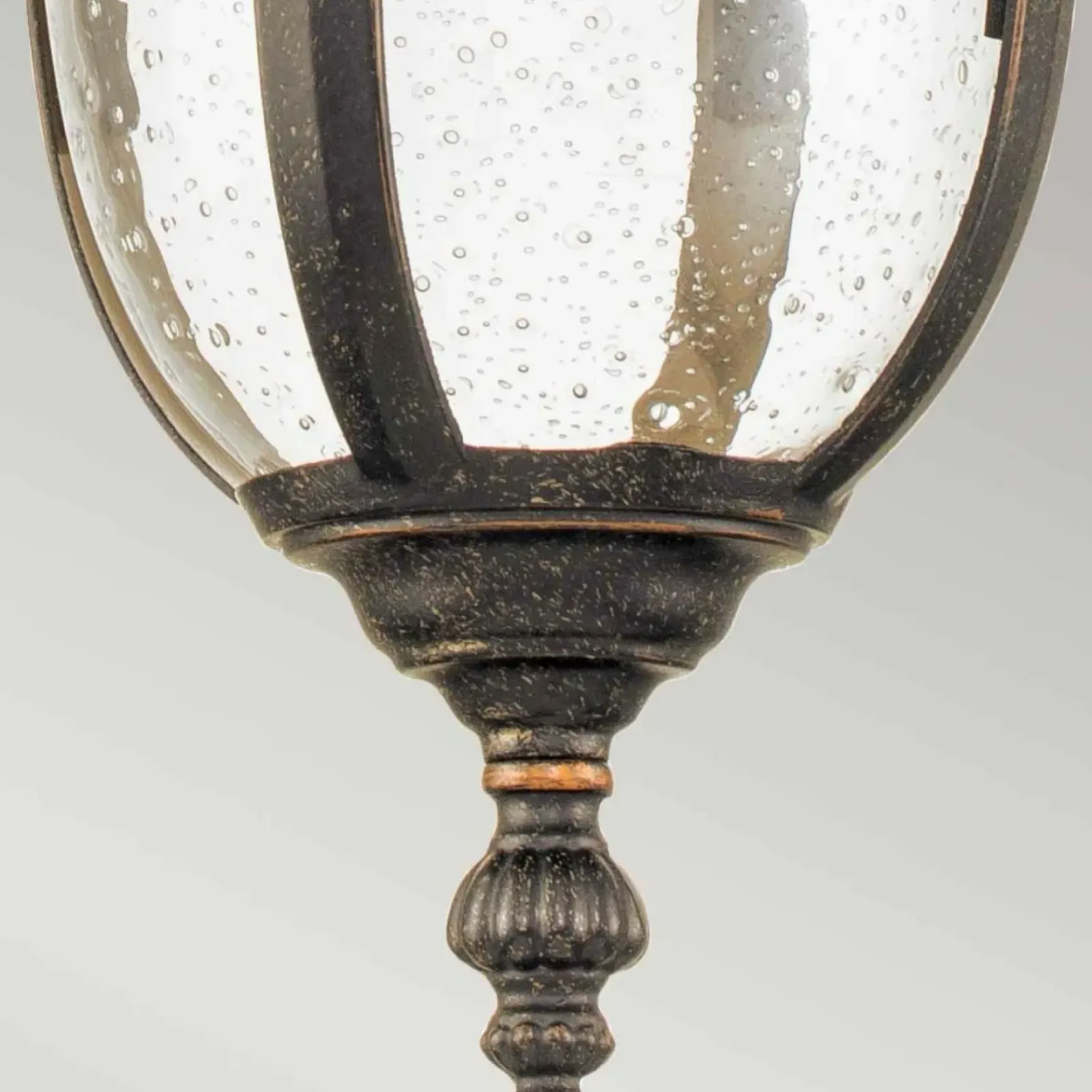 Sklep Kaja Brązowa lampa wisząca, ozdobne szkło CL8-S z serii CLEVELAND* Randole Tradycyjne