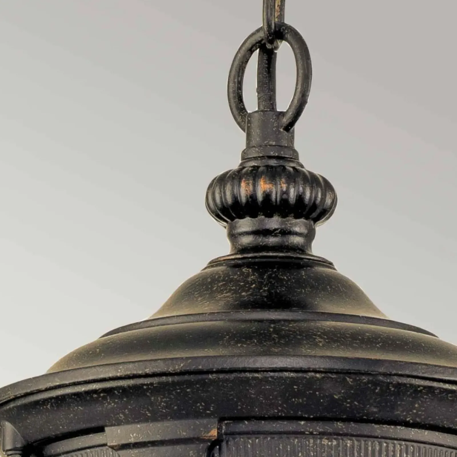 Sklep Kaja Brązowa lampa wisząca, ozdobne szkło CL8-S z serii CLEVELAND* Randole Tradycyjne