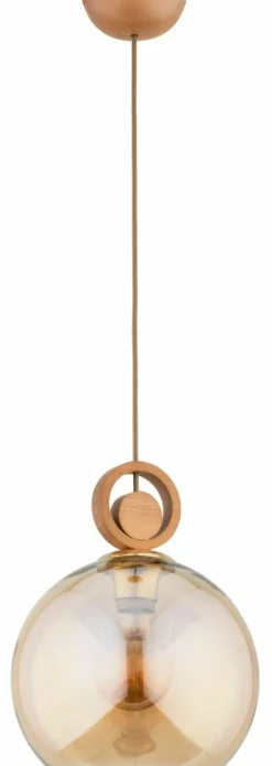 Sklep Kaja Brązowa lampa wisząca z kulistym kloszem AL 61184 z serii SARA | Kaja Oświetleni Best Sale