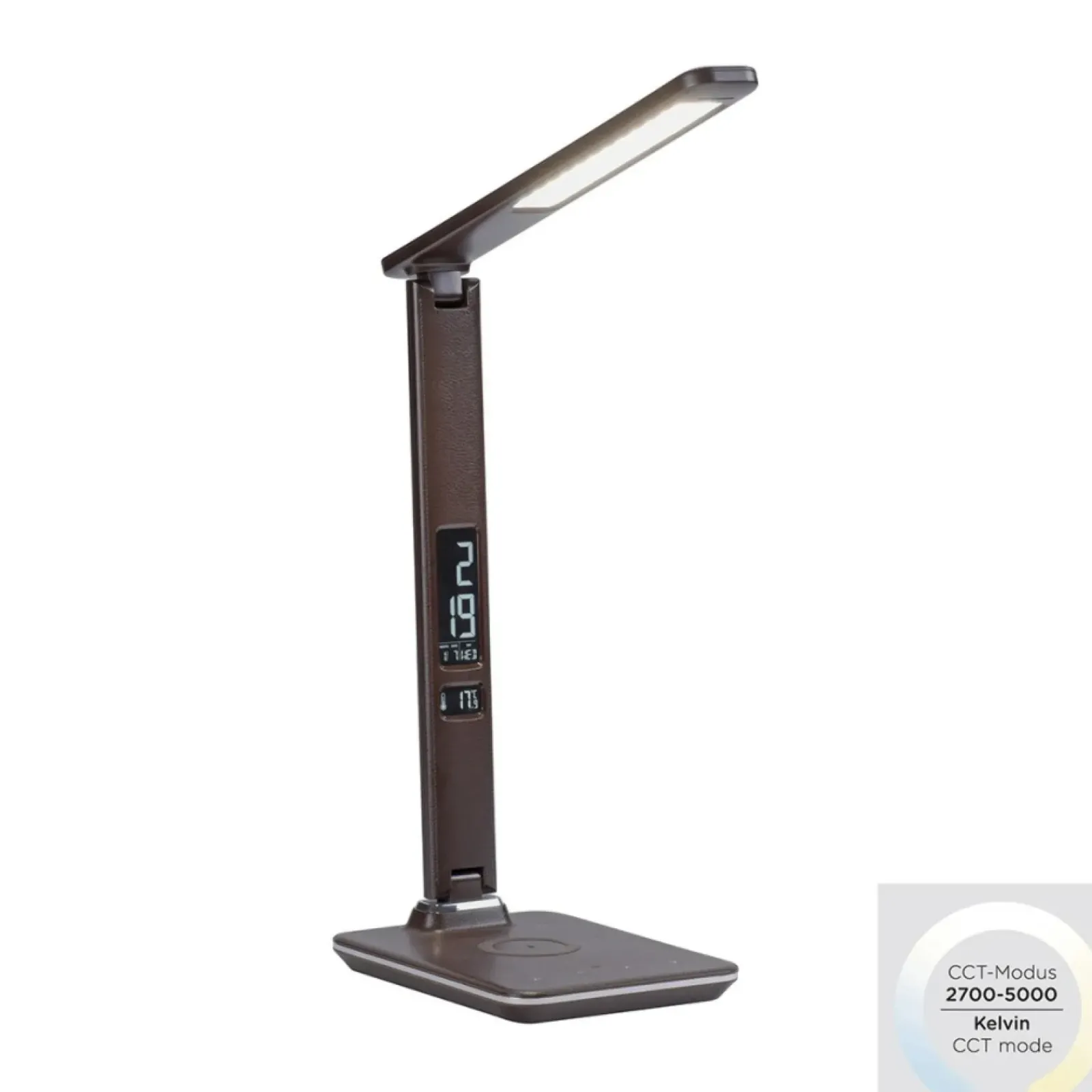 Sklep Kaja Brązowa lampka LED z regulacją światła 4595-23 z serii ADRIANO | Kaja* Lampy Led|Lampki Biurkowe