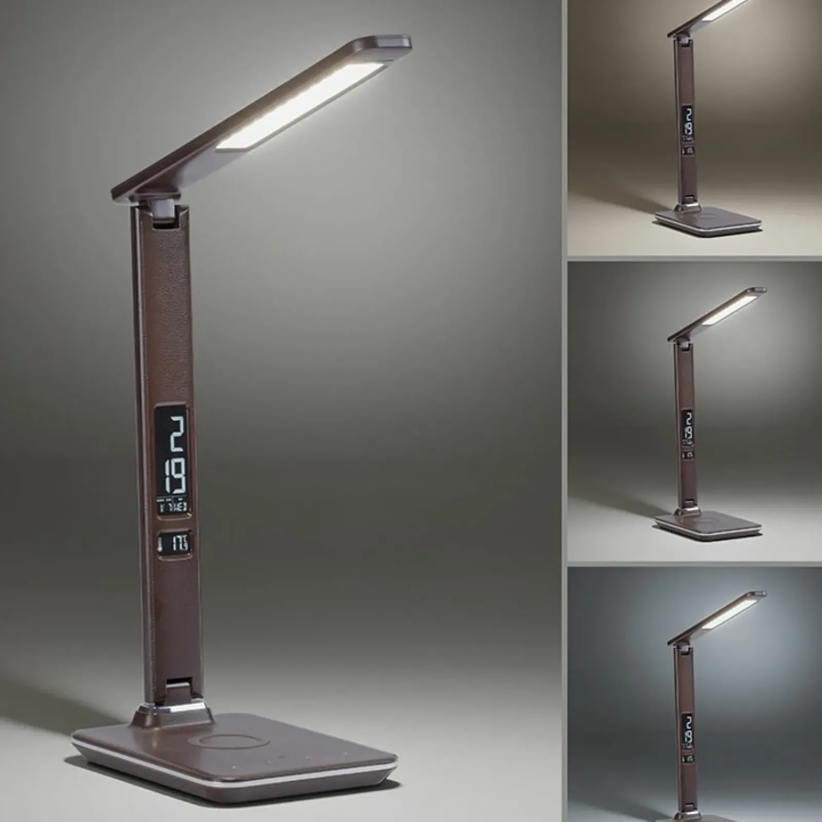 Sklep Kaja Brązowa lampka LED z regulacją światła 4595-23 z serii ADRIANO | Kaja* Lampy Led|Lampki Biurkowe