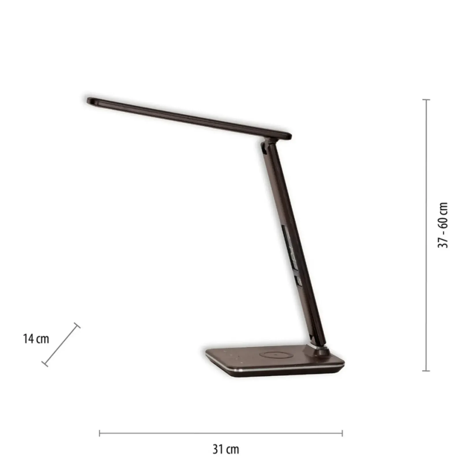 Sklep Kaja Brązowa lampka LED z regulacją światła 4595-23 z serii ADRIANO | Kaja* Lampy Led|Lampki Biurkowe