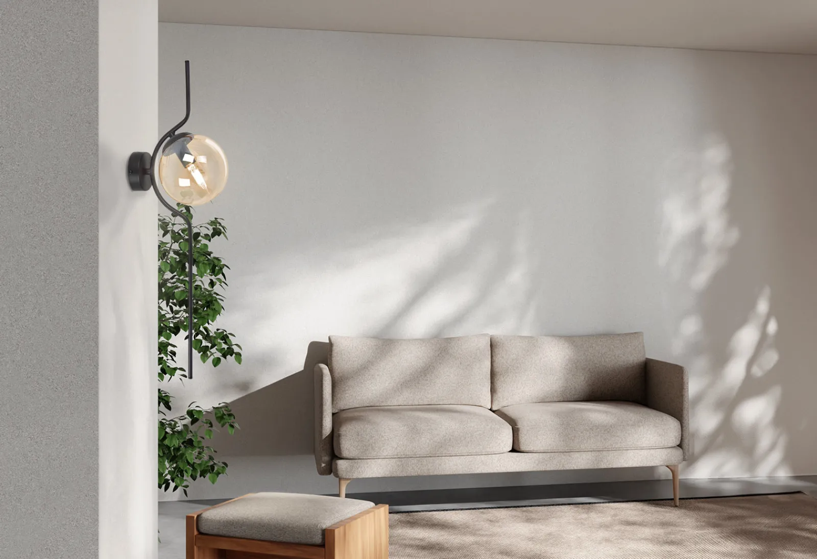 Sklep Kaja Bursztynowa lampa ścienna w stylu klasycznym K-5336 z serii VELA* Kinkiety Tradycyjne|Kinkiety Ze Szklanym Kloszem