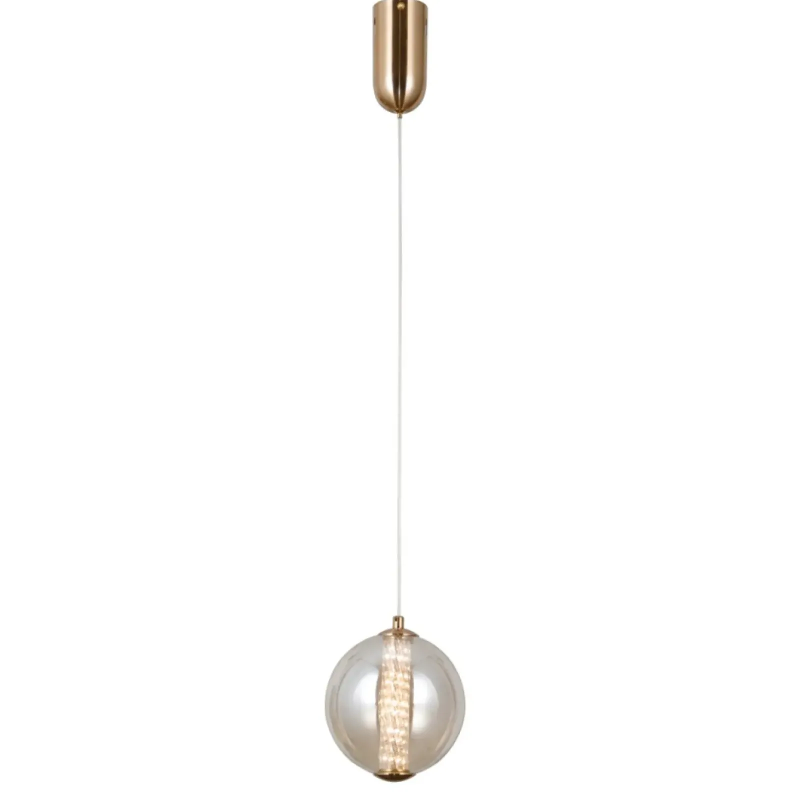 Sklep Kaja Bursztynowo-złota lampa wisząca PND-34359-S-HBR-AMB z serii BUTERO Cheap