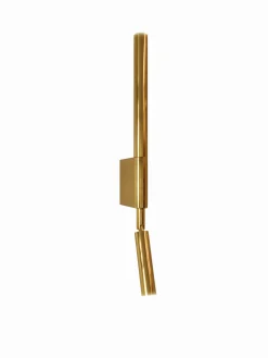 Sklep Kaja Błyszcząca, złota lampa ścienna do sypialni MX W0340 ORGANIC | Kaja* Lampy Led