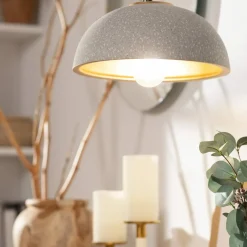 Sklep Kaja Ceramiczna kopuła wisząca do stylowej kuchni ABR-CIRI-E27 z serii CI szary Discount
