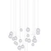 Sklep Kaja Chromowana, duża lampa z wiszącymi kulami MX P0386 ZOE | Kaja Hot