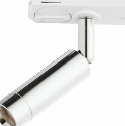 Sklep Kaja Chromowana głowica do szyny 1-fazowej TK 3383 TRACER | Kaja* Lampy Led|Szynoprzewody Natynkowe