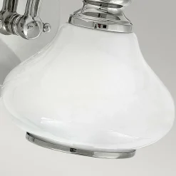 Sklep Kaja Chromowana lampa ścienna z kloszem HK-AINSLEY1-BATH z serii AINSLEY* Kinkiety Tradycyjne