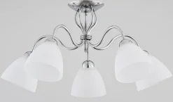 Sklep Kaja Chromowana lampa sufitowa na 5 źródeł światła AL 22605 | Kaja* Randole Tradycyjne