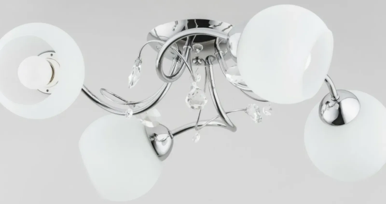 Sklep Kaja Chromowana lampa sufitowa z kryształami AL 28524 | Kaja Best