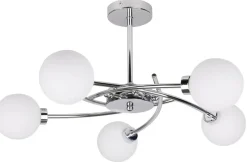 Sklep Kaja Chromowana lampa sufitowa do sypialni 35-03331 AGAPANT | Kaja Cheap