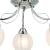 Sklep Kaja Chromowana lampa sufitowa z kloszami 8732/3 8C FARO | Kaja Oświetlenie Hot
