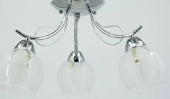 Sklep Kaja Chromowana lampa sufitowa z kloszami 8732/3 8C FARO | Kaja Oświetlenie Hot