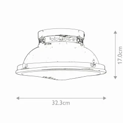 Sklep Kaja Chromowana lampa sufitowa, plafon HK-AMELIA-F-M-CM z serii AMELIA* Plafony Klasyczne