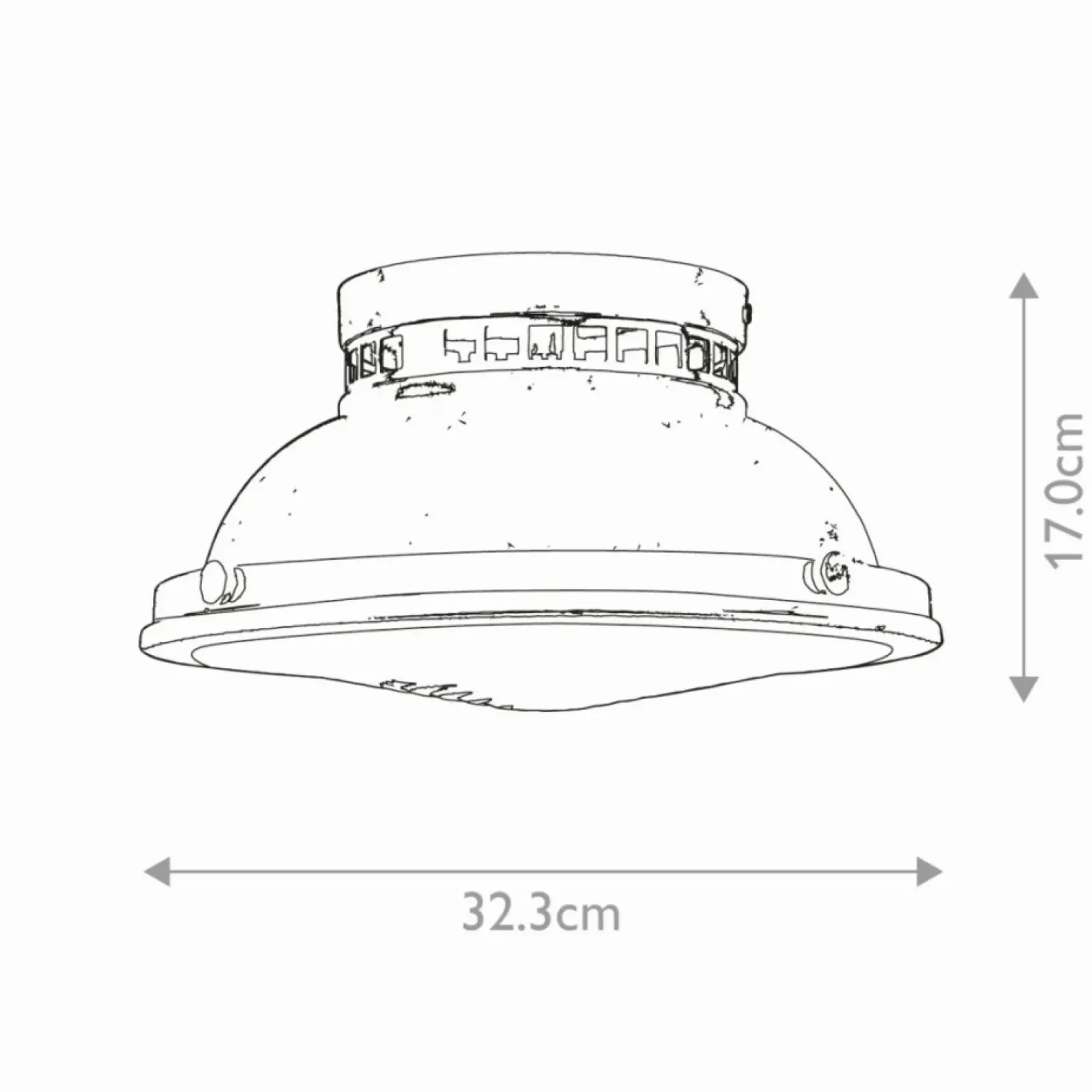 Sklep Kaja Chromowana lampa sufitowa, plafon HK-AMELIA-F-M-CM z serii AMELIA* Plafony Klasyczne