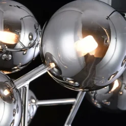 Sklep Kaja owana lampa sufitowa MOD545PL-12CH DALLAS | Kaja Oświetlenie chrom Best Sale