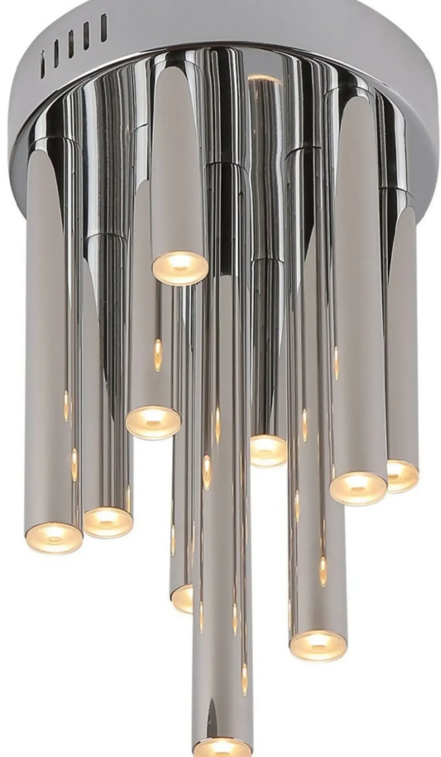 Sklep Kaja Chromowana lampa sufitowa LED MX C0117D ORGANIC PL | Kaja Oświetlenie Shop
