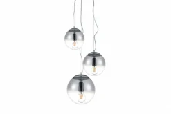 Sklep Kaja owana lampa wisząca dymione klosze AZ3104 IRIS | Kaja Oświetlenie chrom New