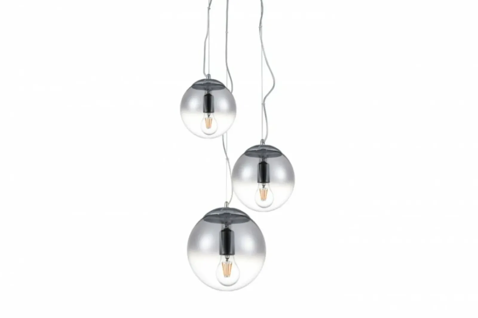Sklep Kaja owana lampa wisząca dymione klosze AZ3104 IRIS | Kaja Oświetlenie chrom New