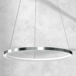 Sklep Kaja Chromowana lampa wisząca, regulacja wysokości ML7940 z serii ROTONDA | Kaja Oświ Sale
