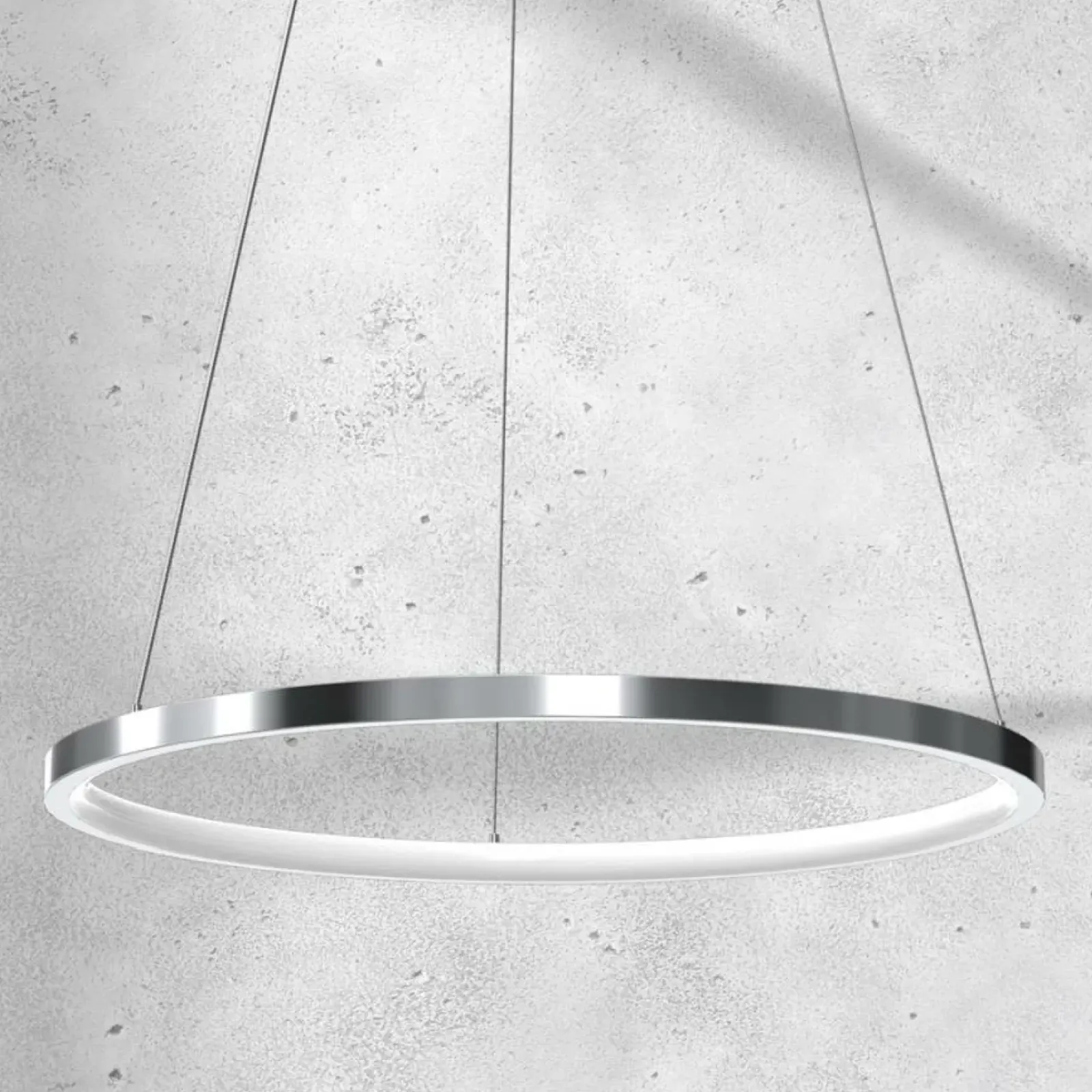 Sklep Kaja Chromowana lampa wisząca, regulacja wysokości ML7940 z serii ROTONDA | Kaja Oświ Sale
