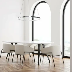 Sklep Kaja Chromowana lampa wisząca, regulacja wysokości ML7940 z serii ROTONDA | Kaja Oświ Sale