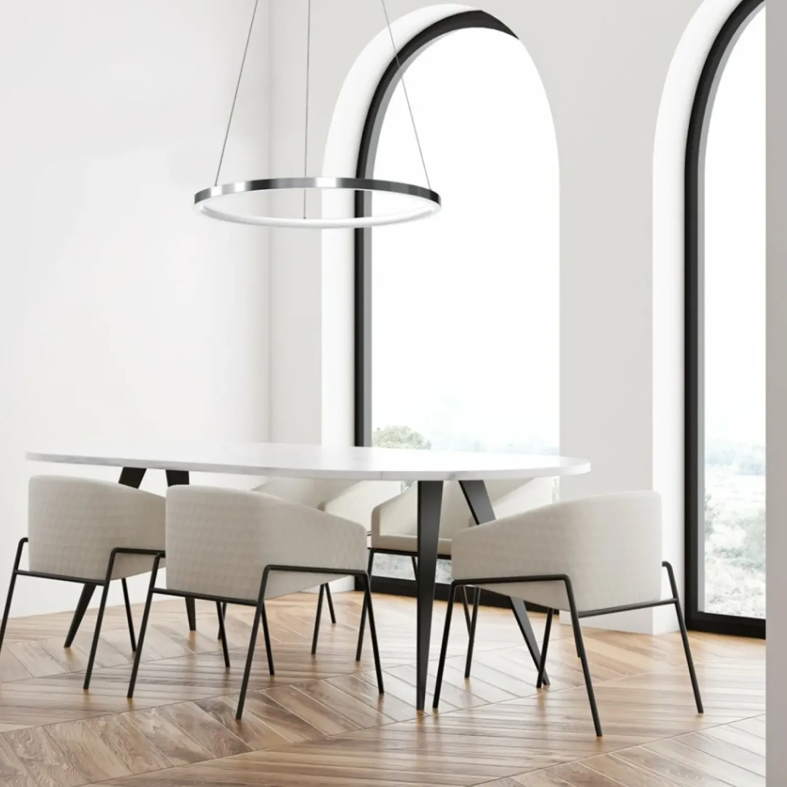 Sklep Kaja Chromowana lampa wisząca, regulacja wysokości ML7940 z serii ROTONDA | Kaja Oświ Sale