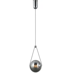 Sklep Kaja Chromowana lampa wisząca, szklana PND-34361-S-CH-SG z serii RASTIA Fashion
