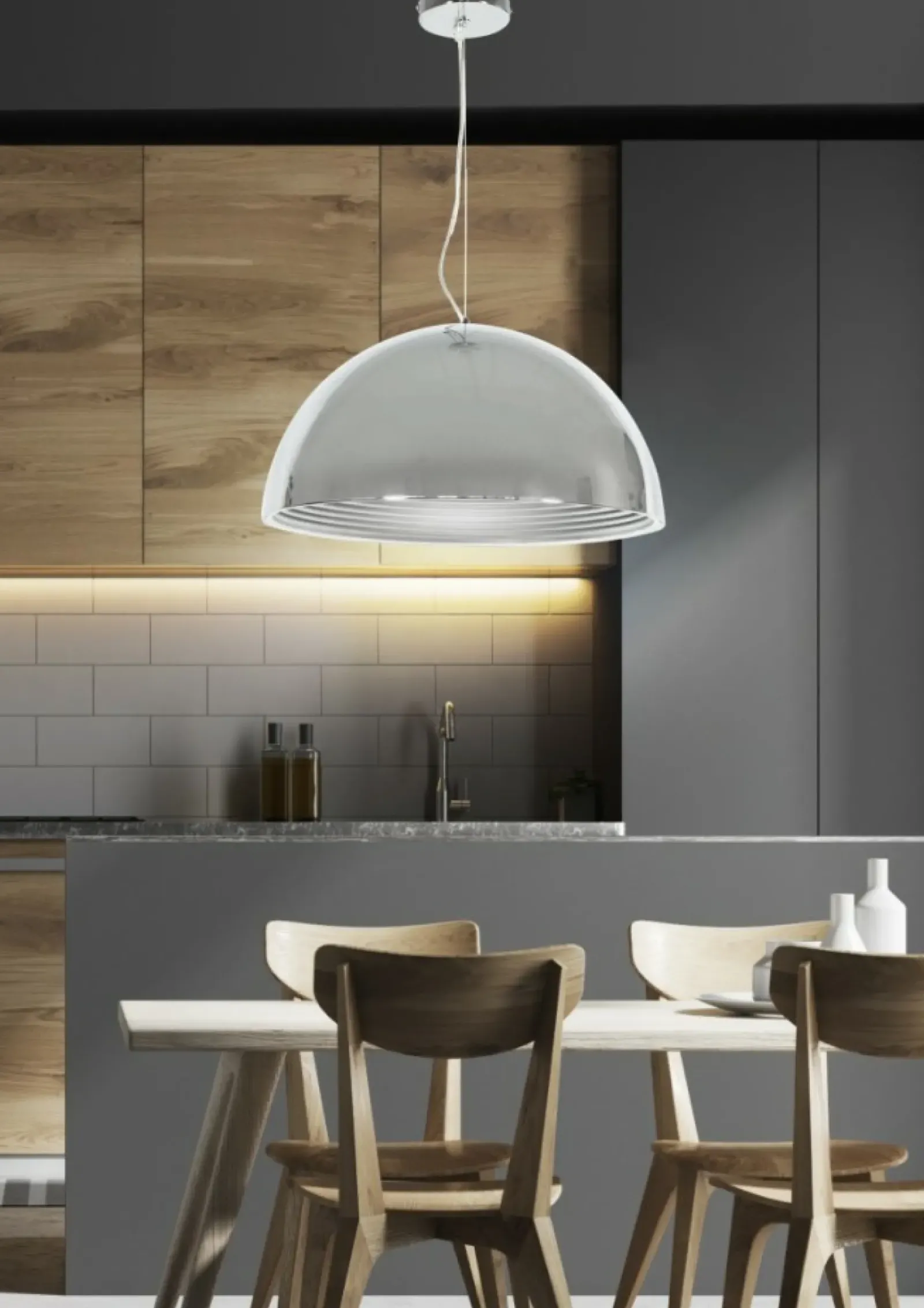 Sklep Kaja owana lampa wisząca z kloszem 40cm 31-26378 DORADA | Kaja* Randole Tradycyjne