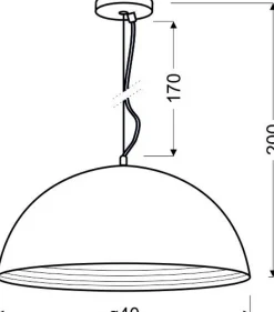Sklep Kaja owana lampa wisząca z kloszem 40cm 31-26378 DORADA | Kaja* Randole Tradycyjne