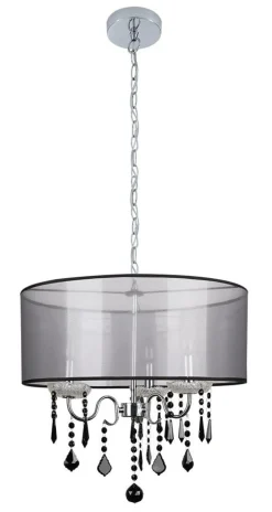 Sklep Kaja Chromowana lampa wisząca z kryształkami 33-73921 SOTTILE | Kaja New