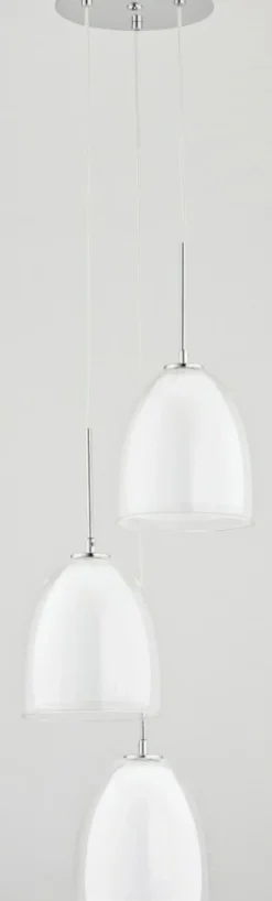 Sklep Kaja Chromowana lampa wisząca z podwójnymi kloszami AL 60141 | Kaja Cheap