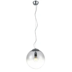 Sklep Kaja owana lampa wisząca z okrągłym kloszem AZ3106 IRIS | Kaja chrom Sale