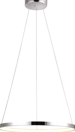Sklep Kaja owana obręcz lampa wisząca LED ⌀40cm 31-64646 LUNE | Kaja chrom Best Sale