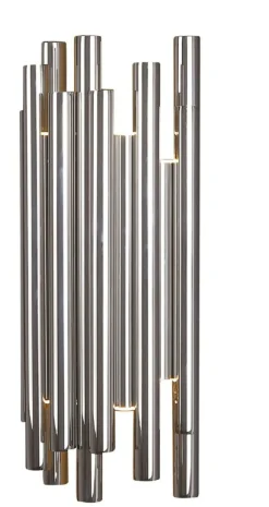 Sklep Kaja Chromowana, stylowa lampa ścienna LED MX W0186 ORGANIC | Kaja* Lampy Led