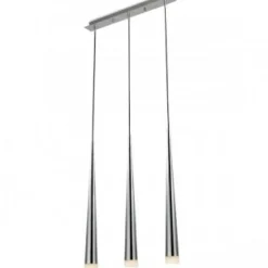 Sklep Kaja owane, metalowe zwisy na listwie 3xG9 AZ0133 STYLO 3 | Kaja chrom Store