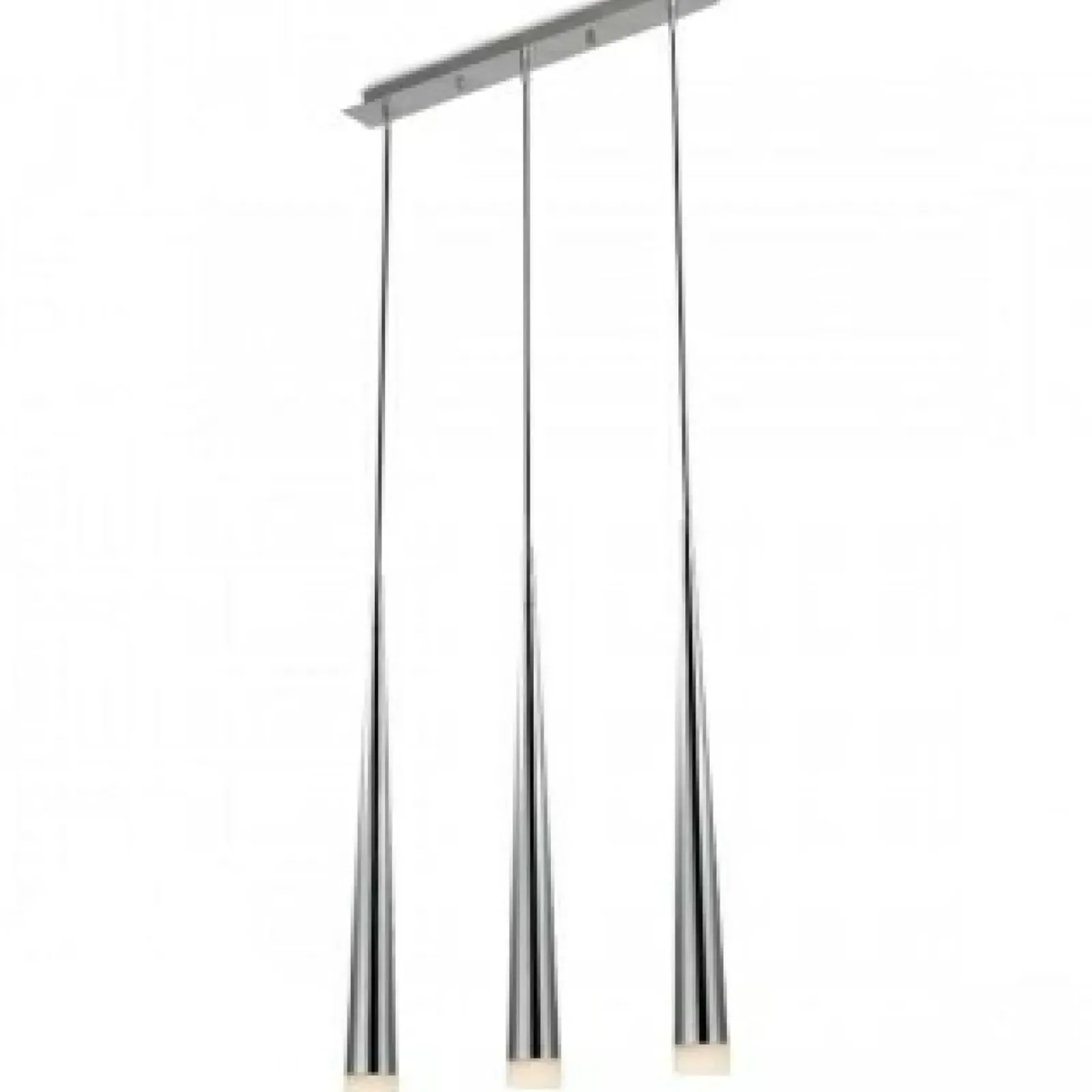 Sklep Kaja owane, metalowe zwisy na listwie 3xG9 AZ0133 STYLO 3 | Kaja chrom Store