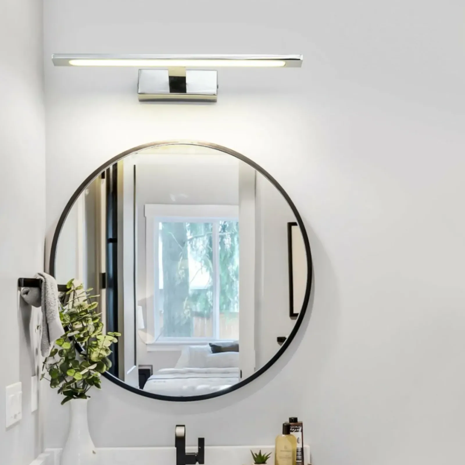 Sklep Kaja Chromowany kinkiet LED nad lustro GS-LWB-12W CH ISLA | Kaja* Lampy Led