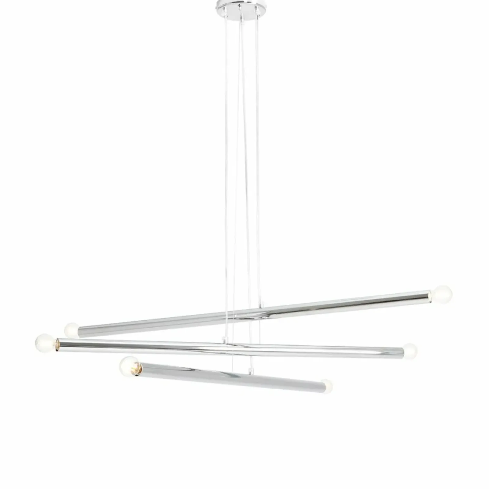 Sklep Kaja Chromowany żyrandol nad stół do salonu 1072K4 TUBO | Kaja Oświetlenie Zadzwońporabattel.783200183(8-16)/mailsklep@kaja.com.pl Flash Sale