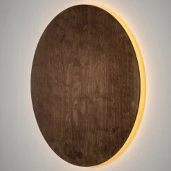 Sklep Kaja Ciemny tarczowy kinkiet ⌀75cm 3000K 11178 RING TIMBER LED | Kaja* Lampy Led