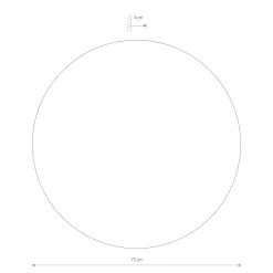 Sklep Kaja Ciemny tarczowy kinkiet ⌀75cm 3000K 11178 RING TIMBER LED | Kaja* Lampy Led