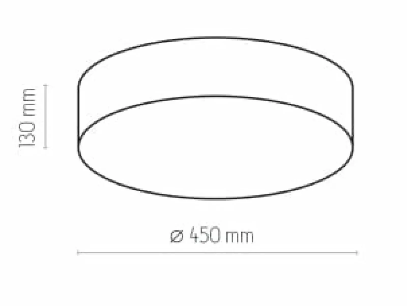 Sklep Kaja Czarna, abażurowa lampa sufitowa ⌀45cm TK 1088 RONDO | Kaja Hot