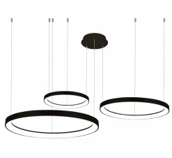 Sklep Kaja Czarna, duża lampa wisząca LED ze ściemniaczem AZ5024 AGNES | Kaja New