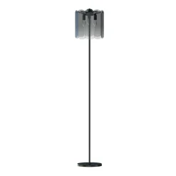 Sklep Kaja Czarna, elegancka lampa stojąca do sypialni ML3523-3-EBCN NIRA | Kaja* Tradycyjne Lampy Podłogowe