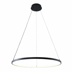 Sklep Kaja Czarna, geometryczna lampa wisząca ⌀60cm 2023201-BK60 BRENO | Kaja Cheap