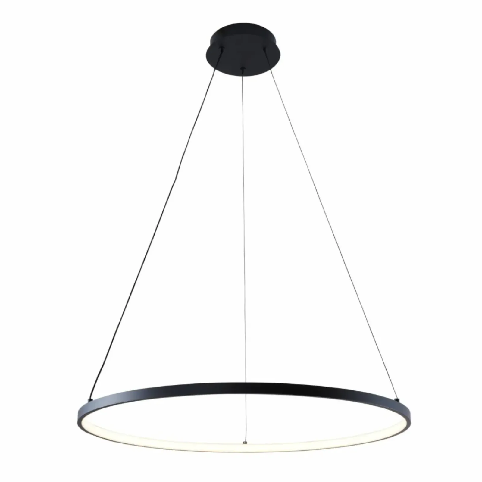 Sklep Kaja Czarna, geometryczna lampa wisząca ⌀60cm 2023201-BK60 BRENO | Kaja Cheap