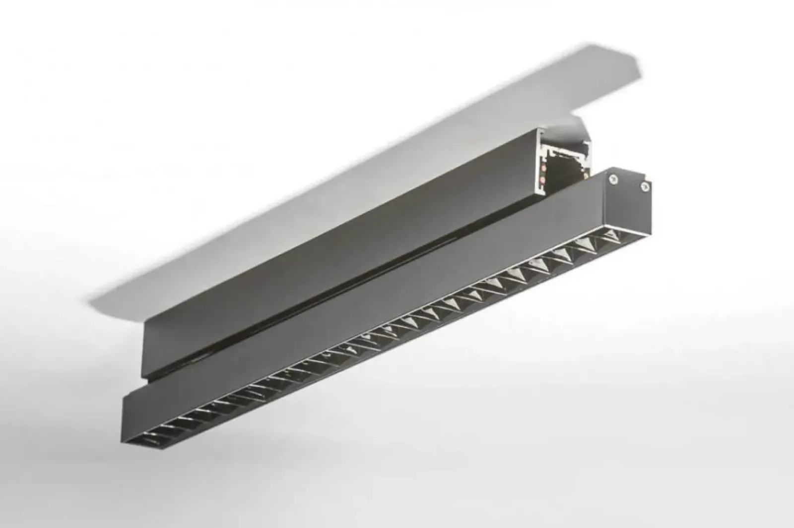 Sklep Kaja Czarna głowica LED 19,5cm 12W 4000K AZ4597 KIRA ALFA MAGNETIC 48V* Lampy Led|Szynoprzewody Podtynkowe