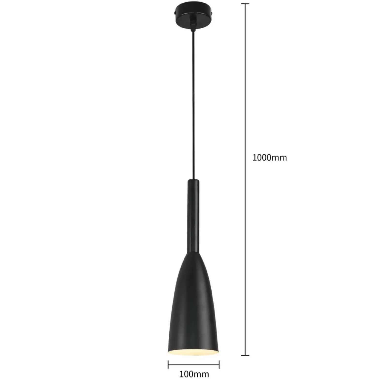 Sklep Kaja Czarna, industrialna lampa wisząca LP-181/1P BK SOLIN | Kaja Shop