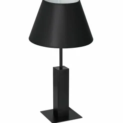 Sklep Kaja Czarna, klasyczna lampka stołowa, nocna LX 3642 z serii TABLE LAMPS* Lampki Stołowe Z Abażurem|Tradycyjne Lampki Stołowe